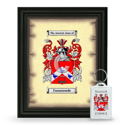 Farnsworde Framed Coat of Arms and Keychain - Black