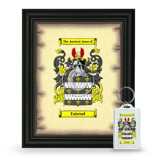 Fairend Framed Coat of Arms and Keychain - Black