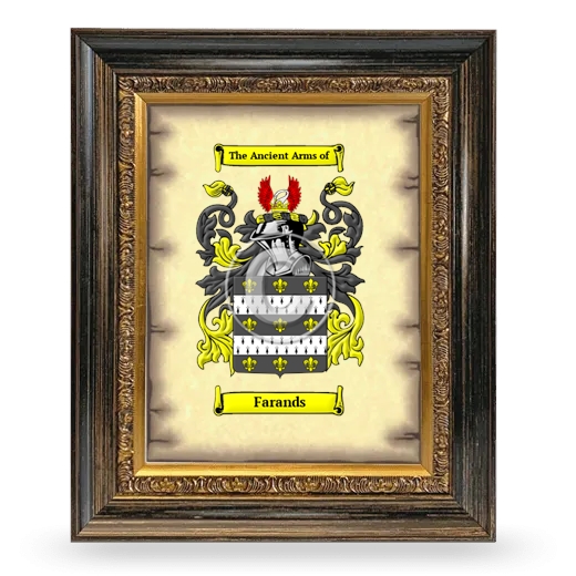 Farands Coat of Arms Framed - Heirloom