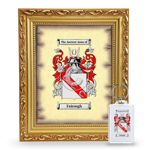 Fairough Framed Coat of Arms and Keychain - Gold