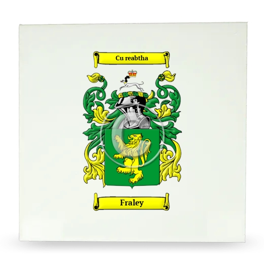 Fraley Large Ceramic Tile with Coat of Arms