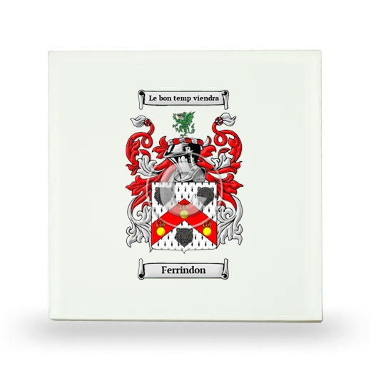 Ferrindon Small Ceramic Tile with Coat of Arms