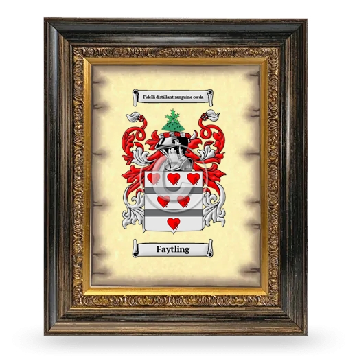 Faytling Coat of Arms Framed - Heirloom