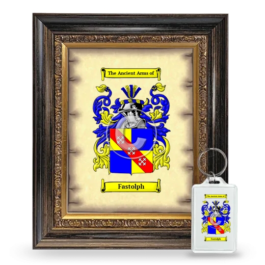 Fastolph Framed Coat of Arms and Keychain - Heirloom