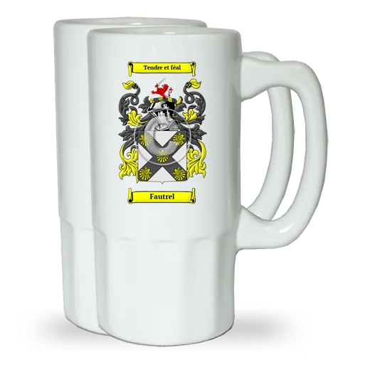 Fautrel Pair of Beer Steins