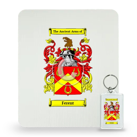 Ferent Mouse Pad and Keychain Combo Package