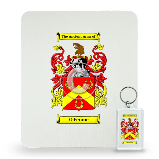 O'Ferane Mouse Pad and Keychain Combo Package