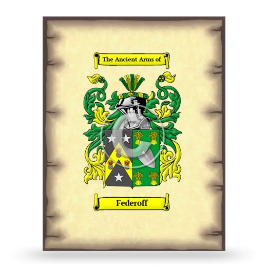 Federoff Coat of Arms Print