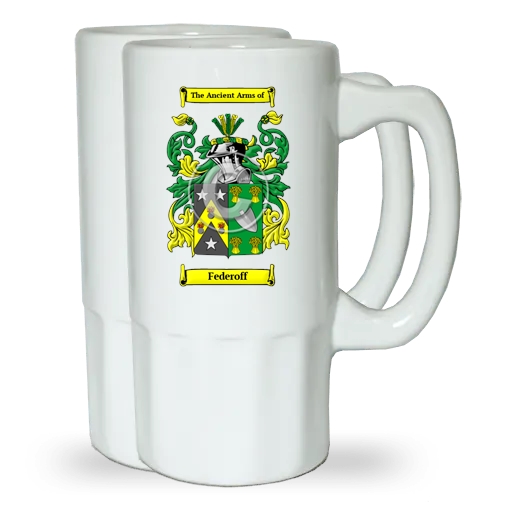 Federoff Pair of Beer Steins