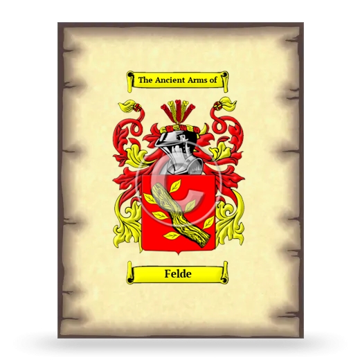 Felde Coat of Arms Print