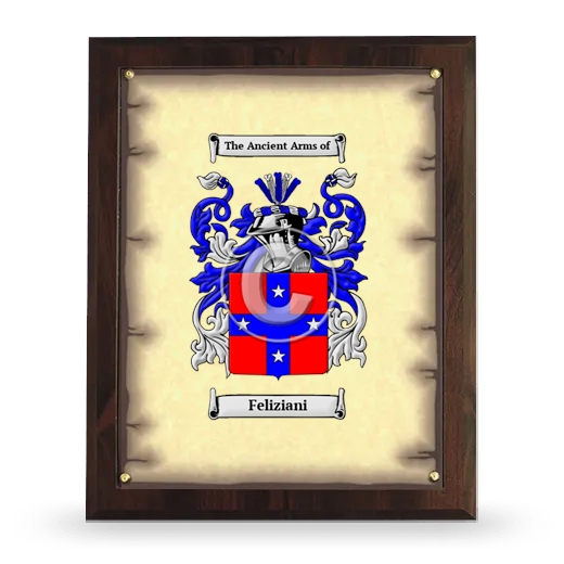 Feliziani Coat of Arms Plaque