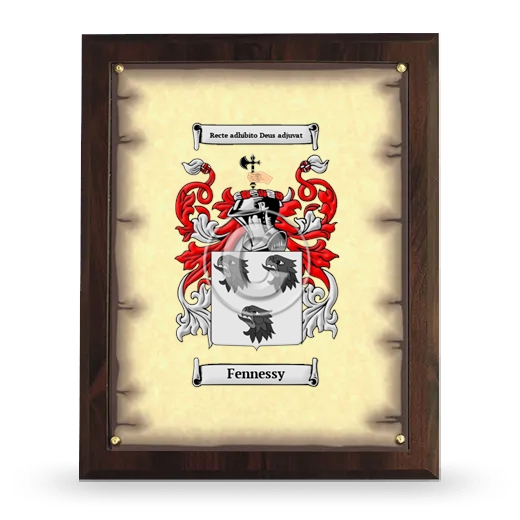 Fennessy Coat of Arms Plaque