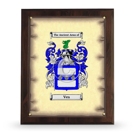Ven Coat of Arms Plaque