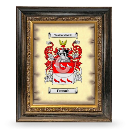 Fennach Coat of Arms Framed - Heirloom