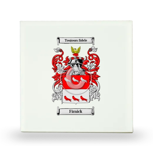 Firnick Small Ceramic Tile with Coat of Arms