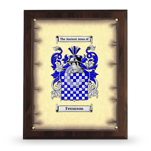 Ferrarson Coat of Arms Plaque