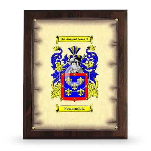 Fernandeiz Coat of Arms Plaque