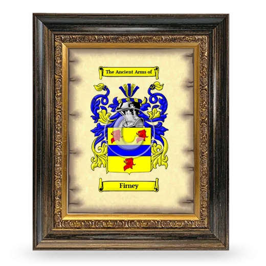 Firney Coat of Arms Framed - Heirloom