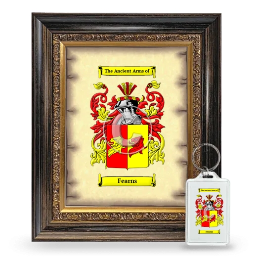 Fearns Framed Coat of Arms and Keychain - Heirloom