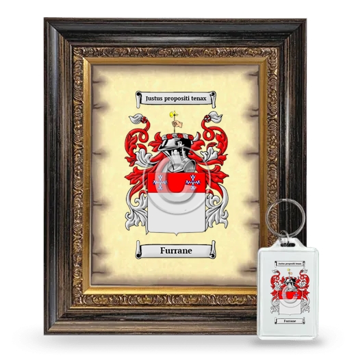 Furrane Framed Coat of Arms and Keychain - Heirloom