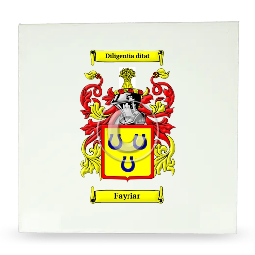 Fayriar Large Ceramic Tile with Coat of Arms