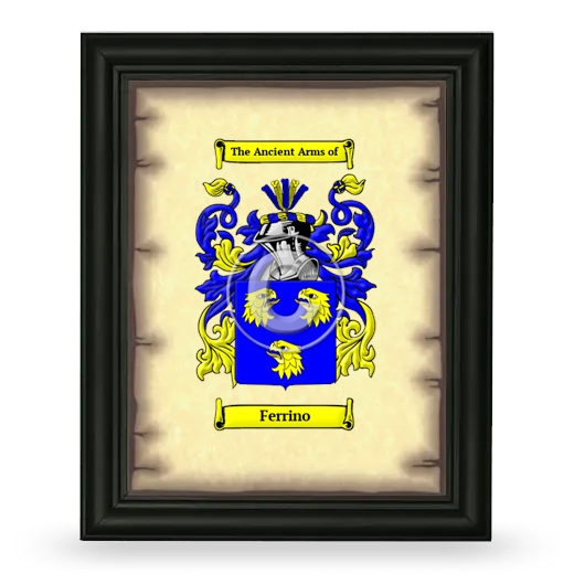 Ferrino Coat of Arms Framed - Black