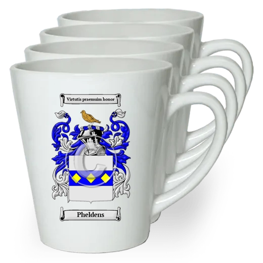 Pheldens Set of 4 Latte Mugs