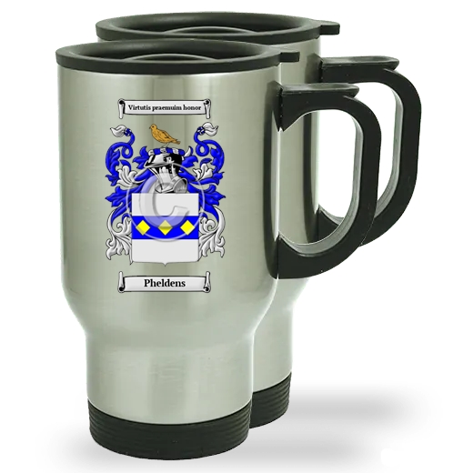 Pheldens Pair of Steel Travel Mugs