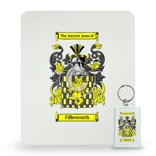 Fillesworth Mouse Pad and Keychain Combo Package