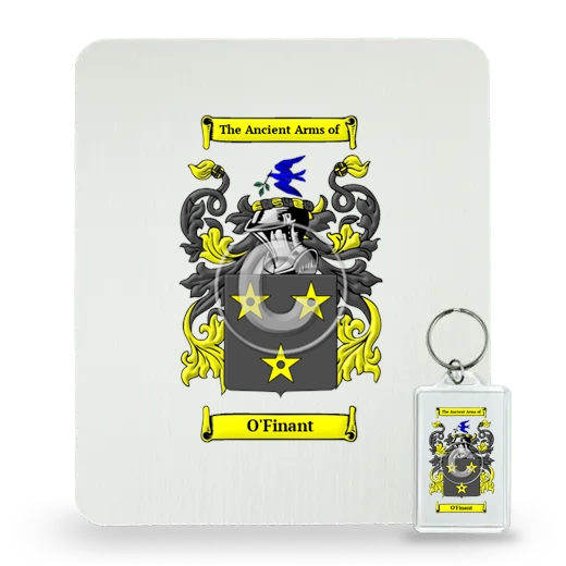 O'Finant Mouse Pad and Keychain Combo Package