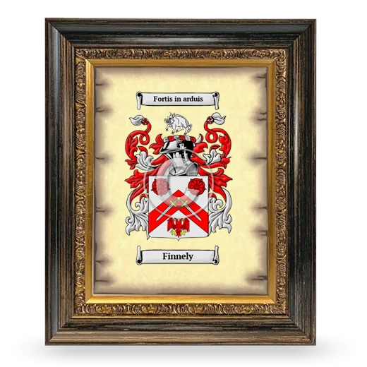 Finnely Coat of Arms Framed - Heirloom