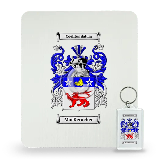 MacKeracher Mouse Pad and Keychain Combo Package