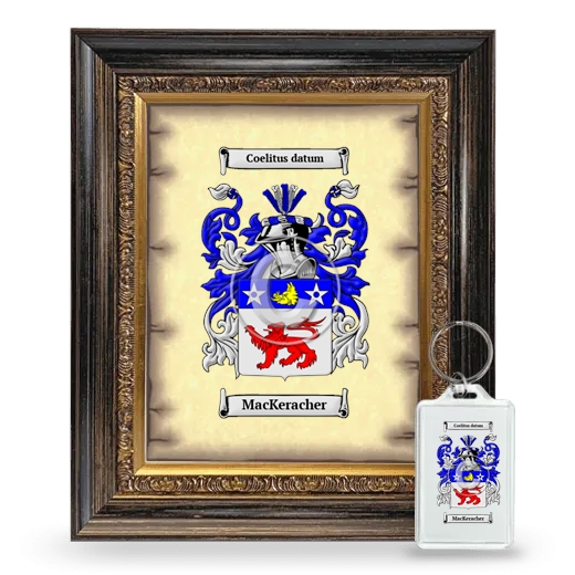 MacKeracher Framed Coat of Arms and Keychain - Heirloom