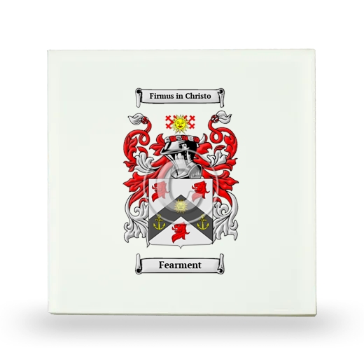 Fearment Small Ceramic Tile with Coat of Arms