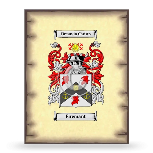 Firemant Coat of Arms Print