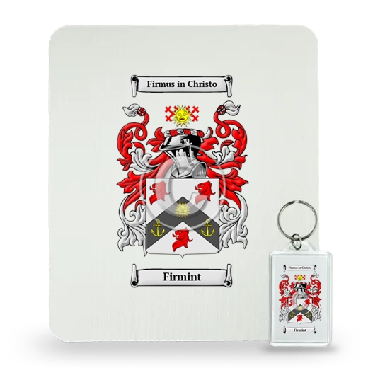 Firmint Mouse Pad and Keychain Combo Package