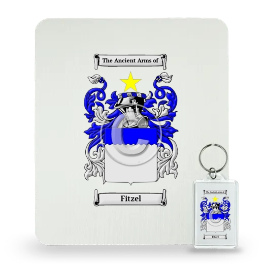 Fitzel Mouse Pad and Keychain Combo Package