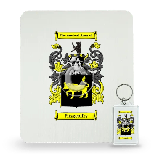 Fitzgeoffry Mouse Pad and Keychain Combo Package