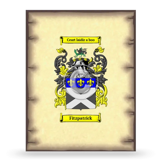 Fitzpatrick Coat of Arms Print