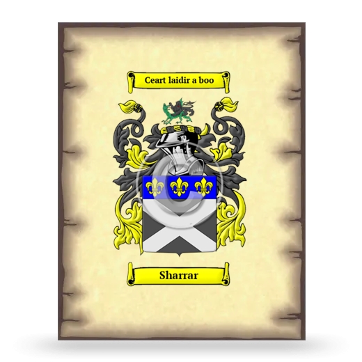 Sharrar Coat of Arms Print