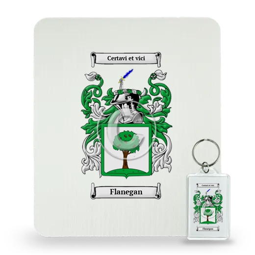 Flanegan Mouse Pad and Keychain Combo Package