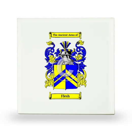 Flesh Small Ceramic Tile with Coat of Arms