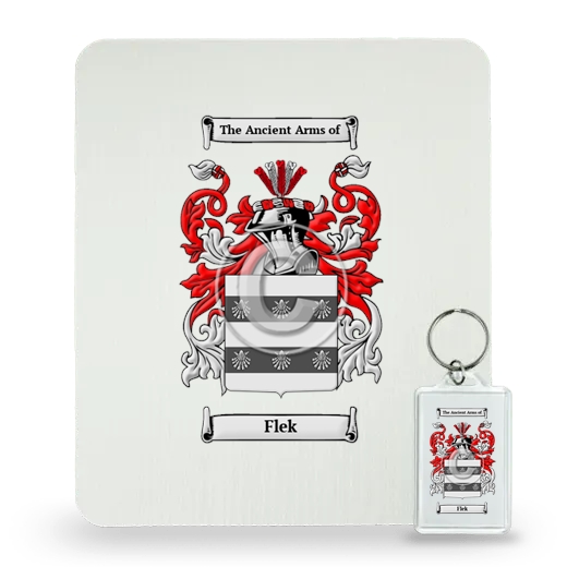 Flek Mouse Pad and Keychain Combo Package