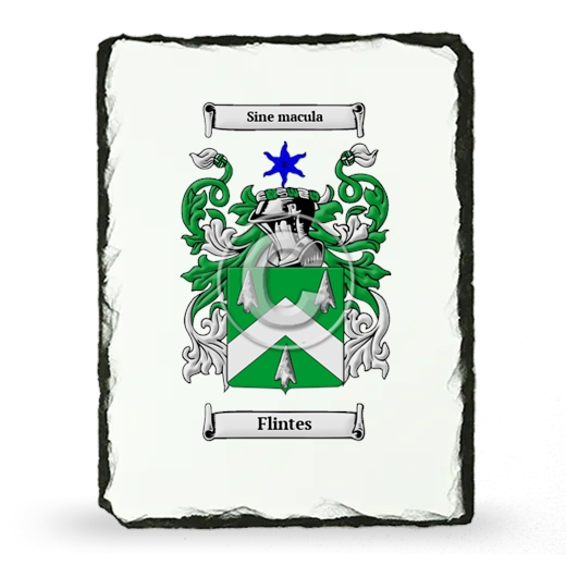 Flintes Coat of Arms Slate