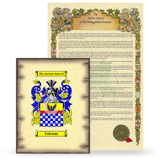 Fulconis Coat of Arms and Surname History Package