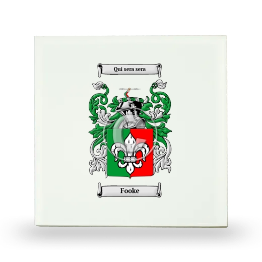 Fooke Small Ceramic Tile with Coat of Arms