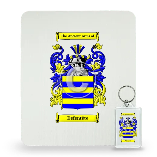 Defentête Mouse Pad and Keychain Combo Package