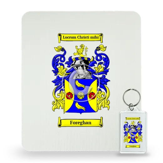 Foreghan Mouse Pad and Keychain Combo Package