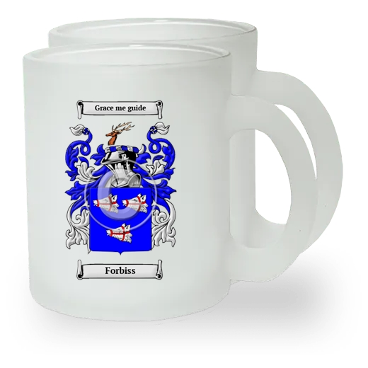 Forbiss Pair of Frosted Glass Mugs