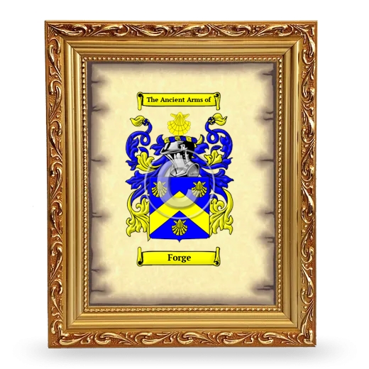 Forge Coat of Arms Framed - Gold